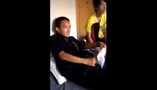 Straight Guy Masturbates In Front of his Mates