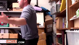 Sexy Black Security Officer Questioning Jacob Durham For Shoplifting