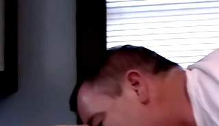Mature guys mouth filled with cum by well hung young gay