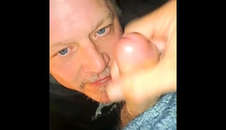 Sucking all them cocks and shooting cum