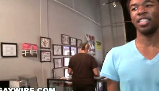 GAYWIRE - Urban Invasion Gay Sex At A Tattoo Shop In Miami