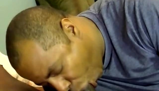 Young man strokes BBC before barebacking old cocksucker
