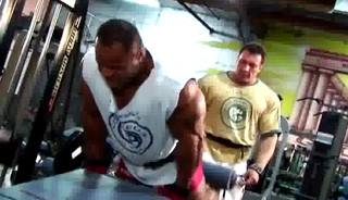 Silvio Samuel Lifting Weights And Sexy Posing