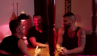 Hunk latin guys Hunter Smith and Nic Sahara banging asses