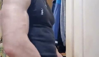 SHOWING MY BIG COCK AND MUSCLES!