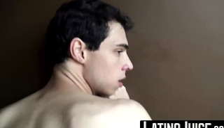 Skinny latino twink Kevin intensely fucked behind for some extra cash