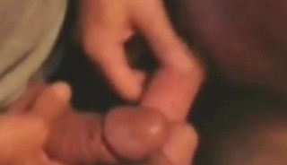 Skilled cocksucker drains 2 men together