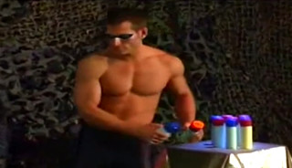 Hunks in spandex and bondage fuck each other