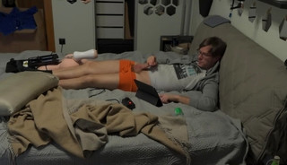 Fucking My Cock with Fuck Machine and Cumming From It!
