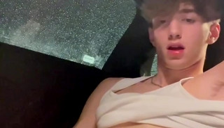 Tiktoker huge cock with horny in car