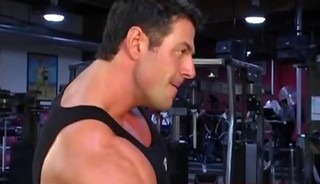 Christian Boeving Doing Cable Curls