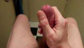 Uncut foreskin play and cum