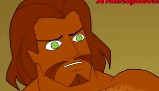 Greek gods fucking in the gay cartoon