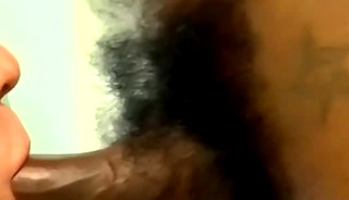 Mature homo swallows cum after interracial bareback