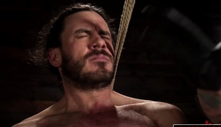 Christian Wilde establishes his dominance with bound and blindfolded Vander Pulaski