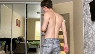 Teen Boy Trying to Relax after College