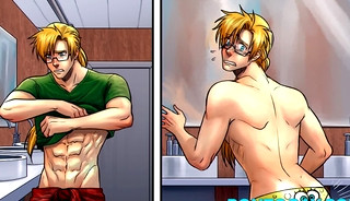 Hentai Gay - Putaria sem limites na faculdade do sexo