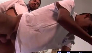 Fucking my boy after a long day at the office