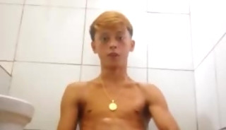 Asia boy cum