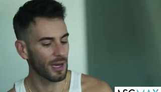 DISRUPTIVE FILMS - Broke College Jock Tries SEX WORK With Gay Content Expert Roommate