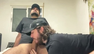sucking fat cock and cumshot in the ass