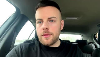 Risky Jerk-off in the Car