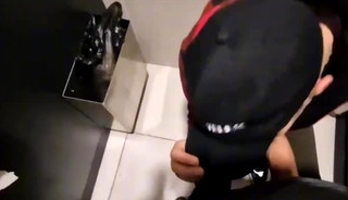 A store employee was fucked in a public toilet. It's fucking Hot
