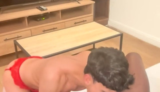 BLOWJOB SEXTAPE WITH A MONSTER BLACK COCK