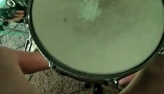 Playing Drums with My Dick - Snare Hit Cock Tip is My Stick