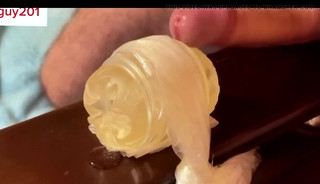 Dirty Talking Daddy Fucking Fleshlight and Moaning Until Huge Cum - Intense Shaking Orgasm