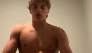 Hot jock jerks off