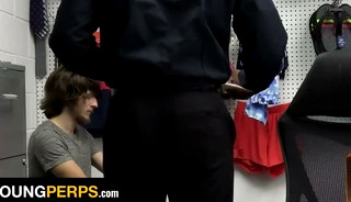 Young Hipster Troy Harlow Caught Shoplifting and Rammed Hard by Big Black Cock