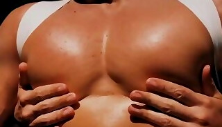 Feel his big pecs in your hands and squeeze them against you!🤤