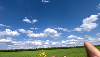 A naked schoolboy launches a wind kite and tries to suck daddy's cock, daddy ends up with ropes of