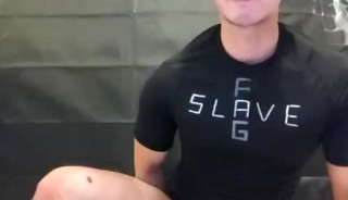 Chastity fag destroyed by huge dildo