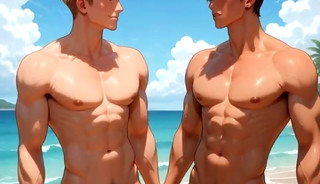 at the beach (AI)