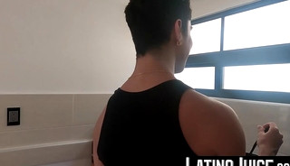 Naughty Alfonso Osnaya stretches his mouth with two big lean cocks