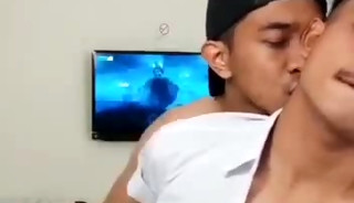 enjoying the twinks dick and hole