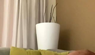 Fucking himself with a pink dildo