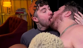 Podcast turned into a threesome orgy (FULL ON RED)
