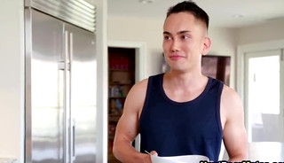 Gay twink fucks his boyfriends straight brother