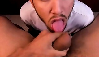 Gay couple sucking cock