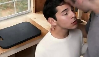 Petite Gay Damien gets his ass pounded by his Gardener Knight