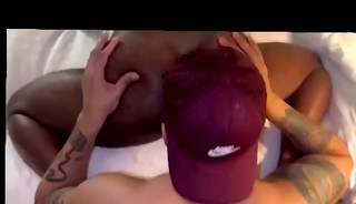 Trio de negros disfrutando de sus vergas y culos