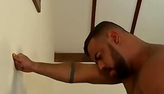 Anal fun with two incredibly buff hunks in their bedroom