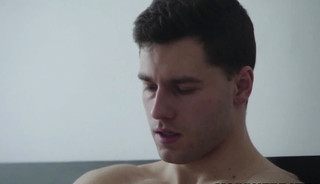 Young and beautiful hunk Sebastian masturbating and moaning