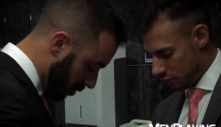 Sergyo Caruso and Xavi Duran hot encounter at the gents bathroom