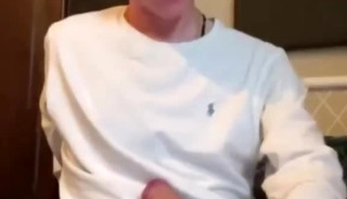 masturbating while watching porn. big cumshot!