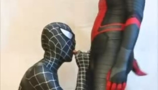 black Spiderman dick Spiderman