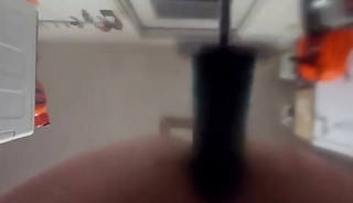 Garage Play with fuck machine